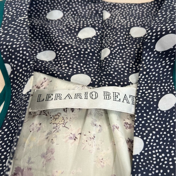 Lerario. Beatriz Silk Floral/ Polka Dot Tank Top Size 8 - Picture 5 of 7